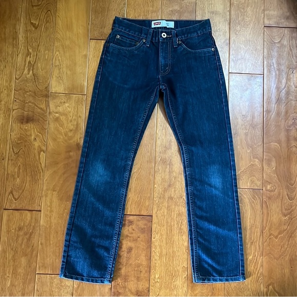 Levi's 511 Slim 12R W26 x L26 Youth Blue Denim Jeans Classic Straight - Picture 1 of 11
